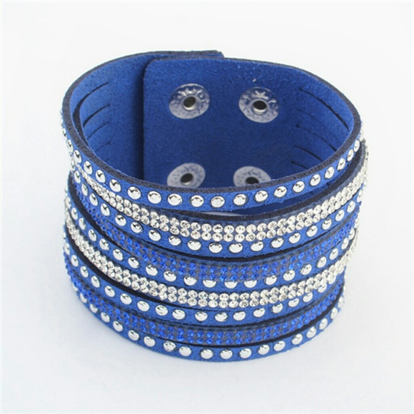 Blue snap cuff