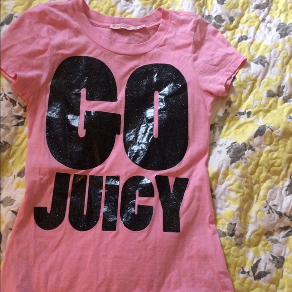 Hot pink Juicy Couture tee shirt