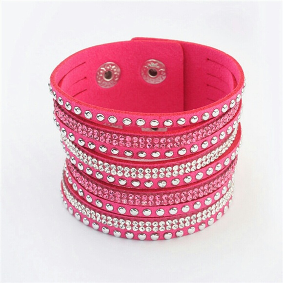 Pink snap cuff