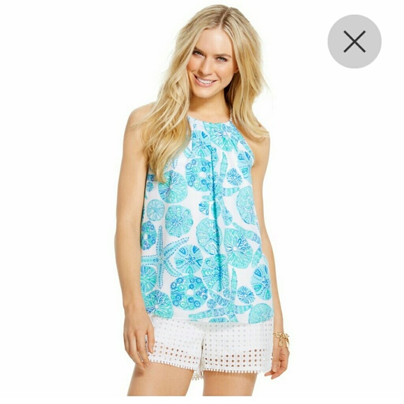 Lilly Pulitzer Halter Top in Sea Urchin for You