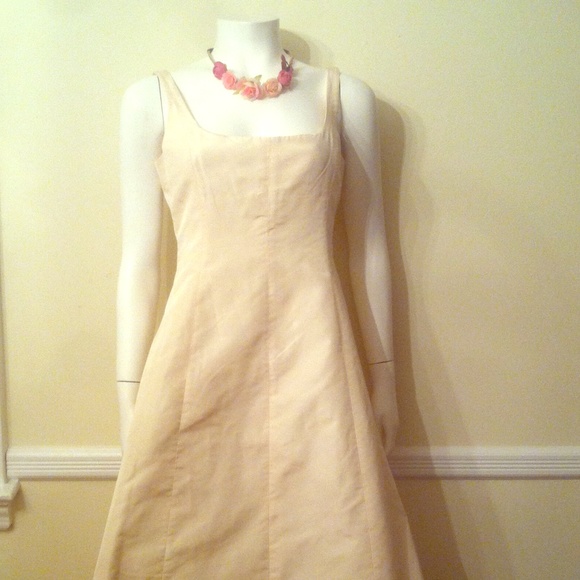 New j. Crew wedding bridesmaid cream dress m 6 tag