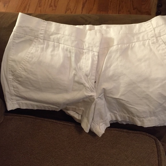 J Crew white chino shorts size 10