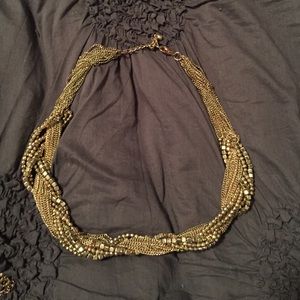 Gold chain necklace