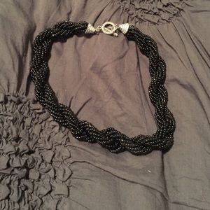 Black twisted necklace