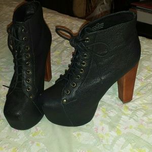 Lita leather platforms