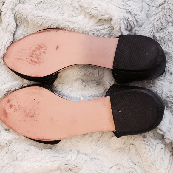 SOLD. Black cut out flats - Picture 3 of 4