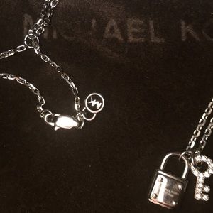 Michael Kors padlock necklace