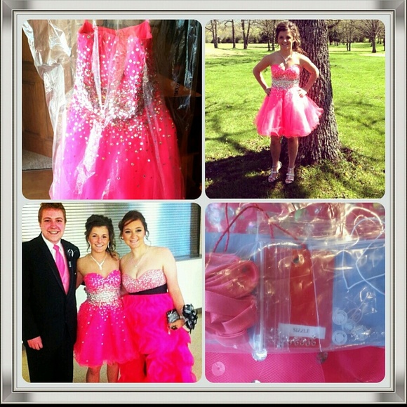 Pink prom dress