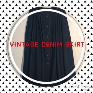 Vintage Denim Skirt