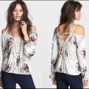 ***SALE***Free People Adelia Boho Off Shoulder Top