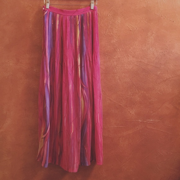 Vintage Chiffon Maxi Skirt