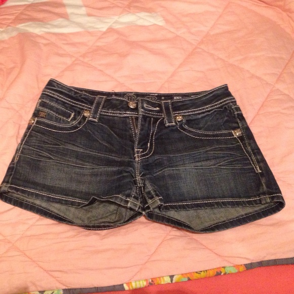 Miss Me studded shorts