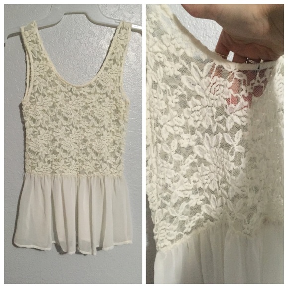 Sheer lace top