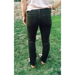 AG skinny forest green cords