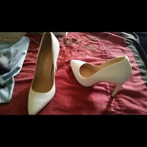 Aldo White Frited Pumps