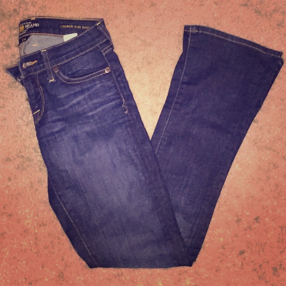 Lucky Brand Dark Wash Charlie Baby Boot Jeans