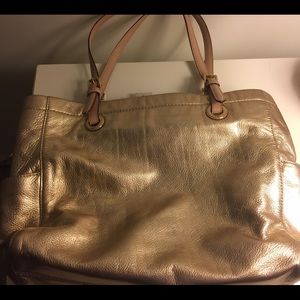 Michael Kors Gold Metallic Tote