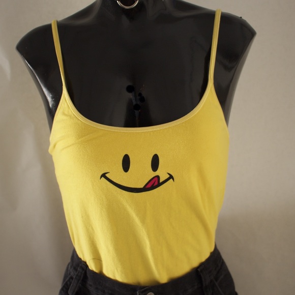 Happy face tank top size M
