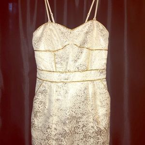 Gentlefawn Gold/Cream Brocade dress