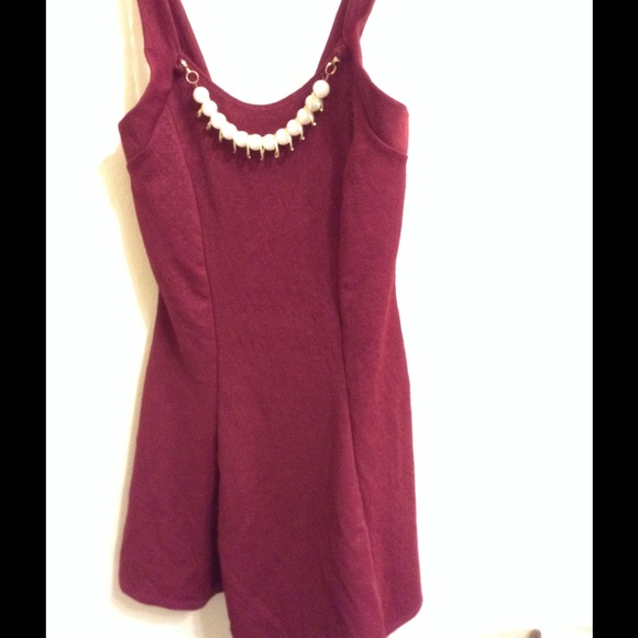 NWT Maite Perroni wine/burgundy dress