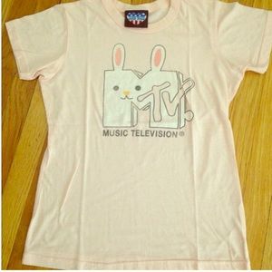 Pink Mtv Bunny Tee