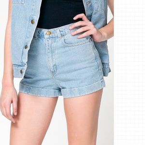 American Apparel classic high wasted shorts