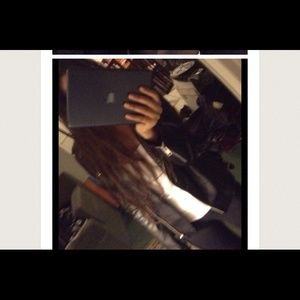 BLACK FAUX LEATHER JACKET