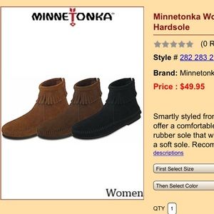 Black moccasins (fringe booties)