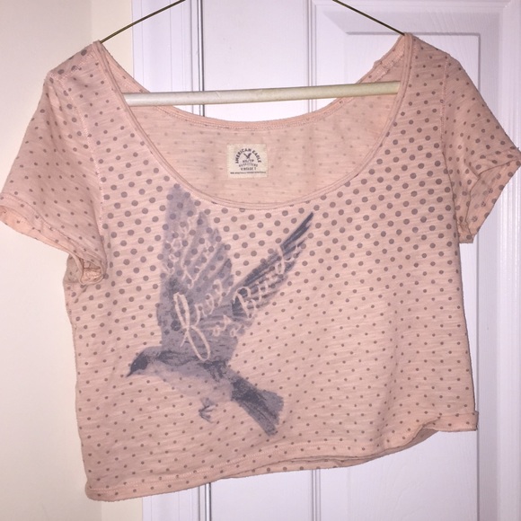 Let's live free as a bird crop top
