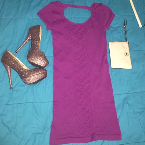 Bodycon BeBe Fuchsia Dress 😻🙀