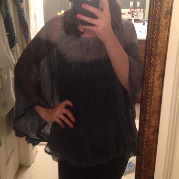 Tie dye sheer blouse - Picture 2 of 4