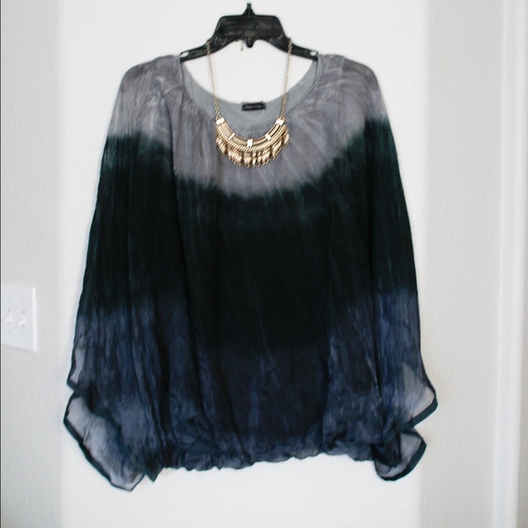 Tie dye sheer blouse - Picture 3 of 4