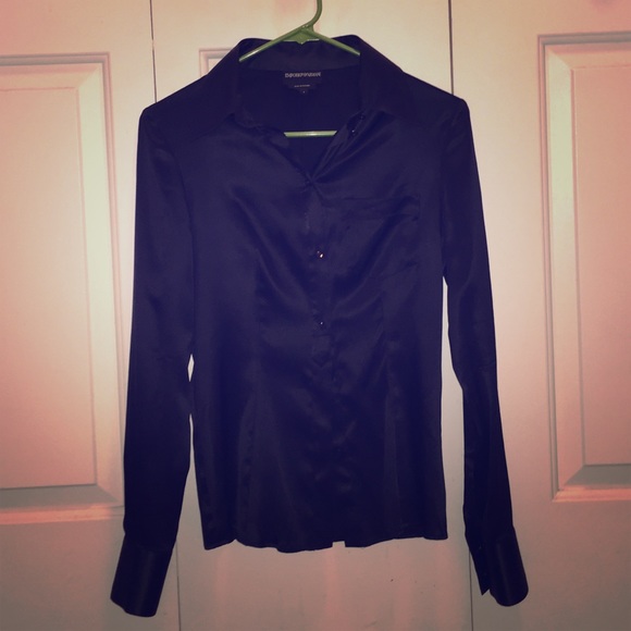 PRICE DROP! Emporio Armani Black Silk Blouse