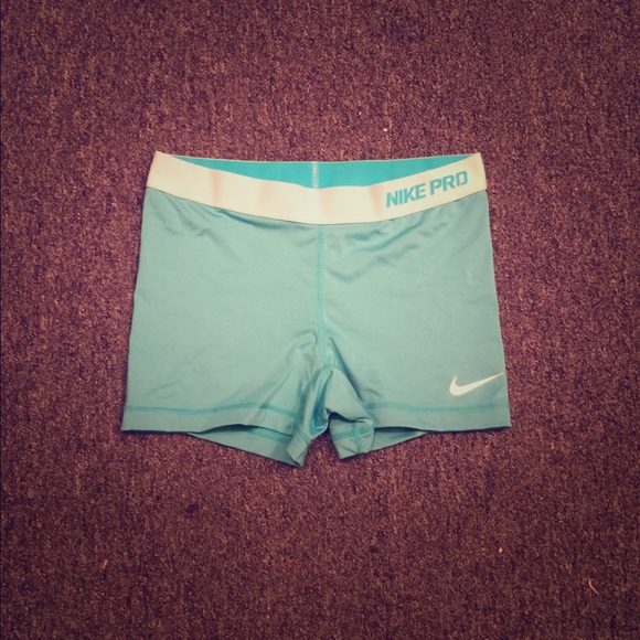 NIKE PROS! Teal blue!