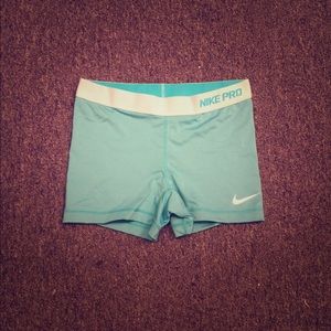 NIKE PROS! Teal blue!