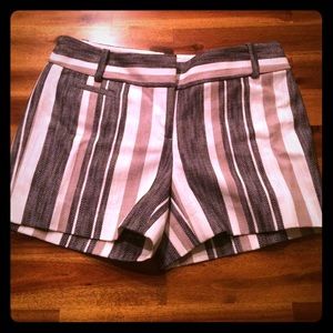 LOFT Striped Trouser Shorts