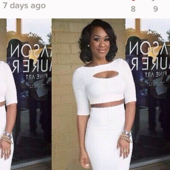 white 2 piece crop top and skirt