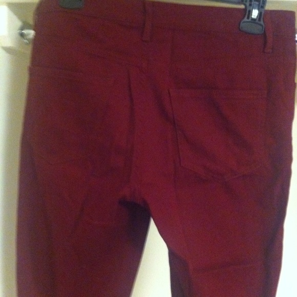 Forever 21 dark red pants - Picture 3 of 3