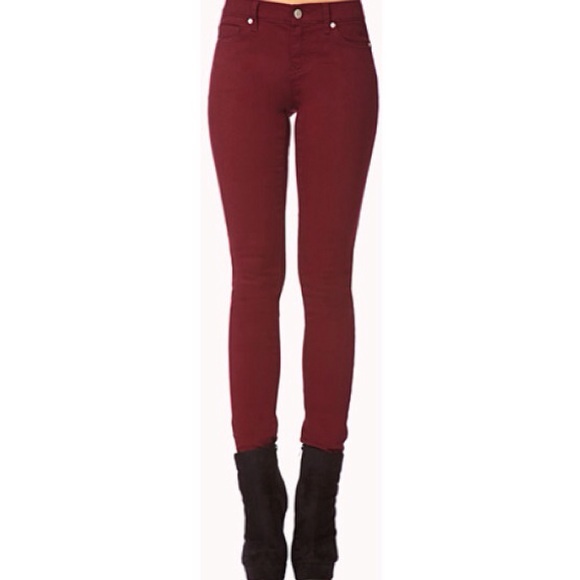 Forever 21 Pants - Forever 21 dark red pants