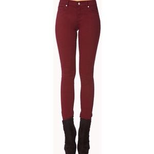 Forever 21 dark red pants