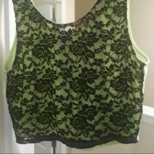 Lace crop top