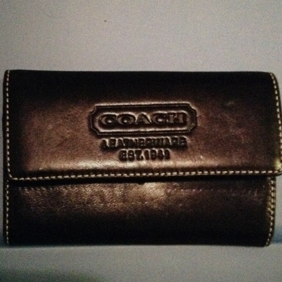 Authentic coach keychain wallet