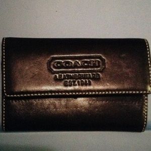 Authentic coach keychain wallet