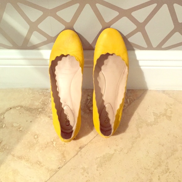 Chloe Lauren Scalloped Ballet Flat