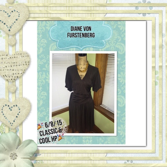 🏈 🎉 HP 🎉 DVF NIUE SILK JERSEY WRAP DRESS SIZE 6