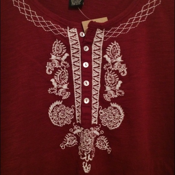 Lucky Brand Embroidered Shirt