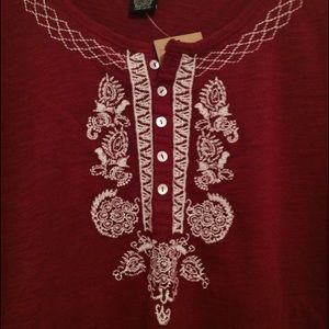 Lucky Brand Embroidered Shirt