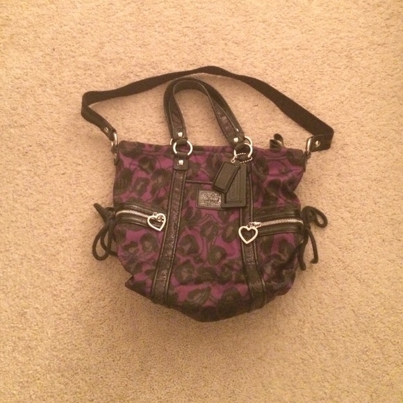 NEWLY REDUCED! Coach Daisy ocelot tote and wallet