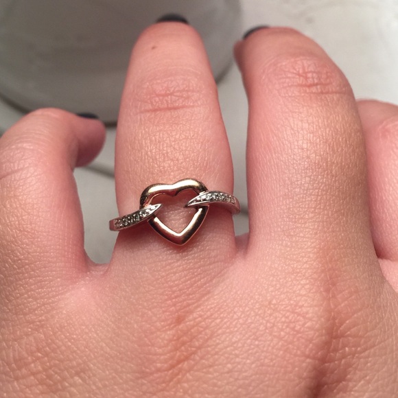 rose gold/diamond/silver ring