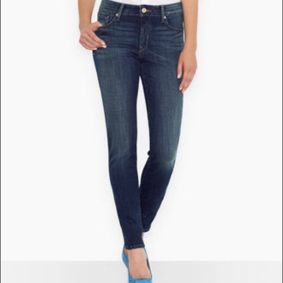Levi's midrise skinny jeans
